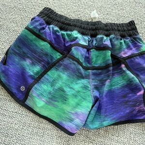 lululemon athletica Green and Purple Athletic Shorts